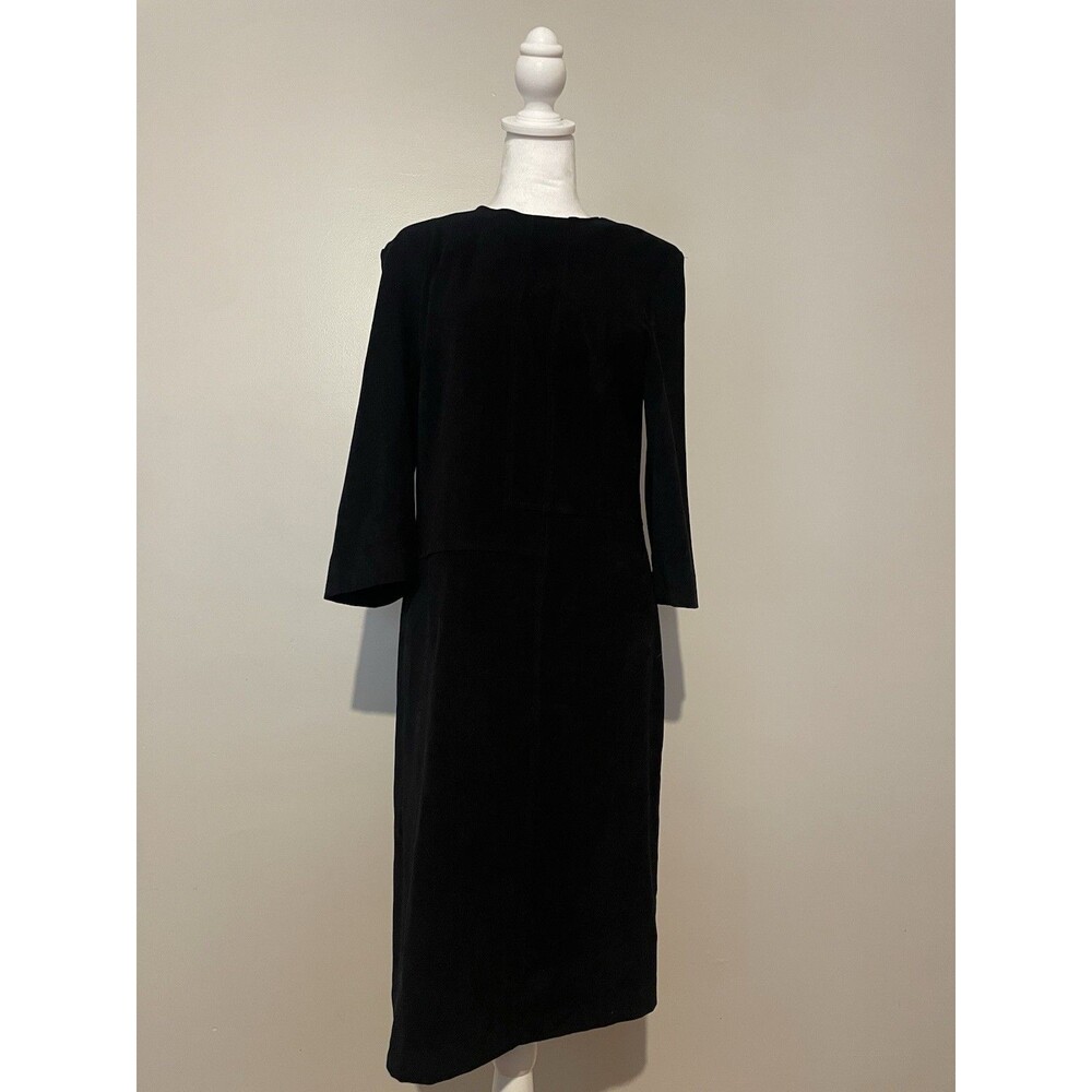 Vintage Jolibel All Black Knee Length Dress Size 10